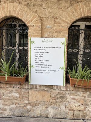 Front sign at Antique Restaurant - Maybe closed in Antalya