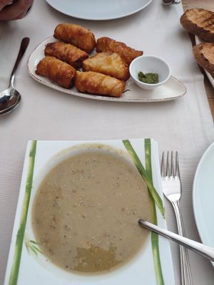 Lentil soup, spinach rolls at Antique Restaurant - Maybe closed in Antalya