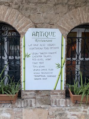 Quick menu overview  at Antique Restaurant - Maybe closed in Antalya