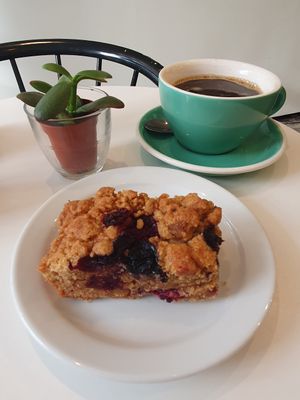 Mixed berry chai crumble at Luminary Bakery in North West London