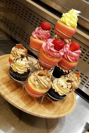 Cupcakes vegan at Loving Hut in Louvain-la-neuve