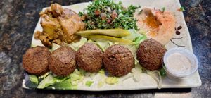 Falfel platter at Habibi in Orlando