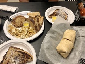 Tofu wrap, French toast and Brekkie at Yumzio Bistro in Greensburg