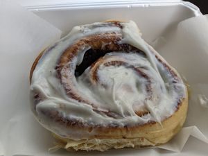 Mega Cinnaroll at Yumzio Bistro in Greensburg