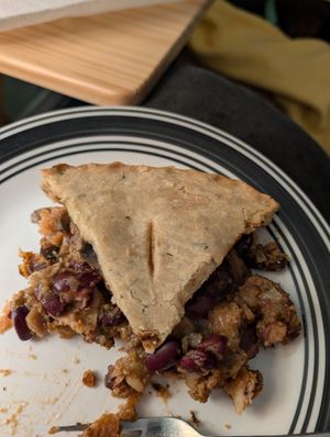 "steak" and Kidney bean pie (holiday takeout order) at Yumzio Bistro in Greensburg