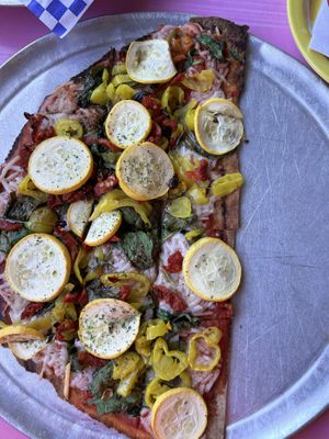 Veggie pizza w/ vegan cheese   at Cootie Brown's in Bristol