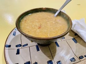 Lentil soup  at Wannas Art Cafe in Luxor
