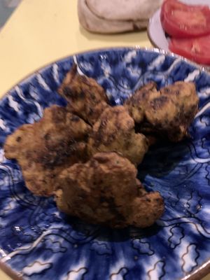 Fried cauliflower  at Wannas Art Cafe in Luxor