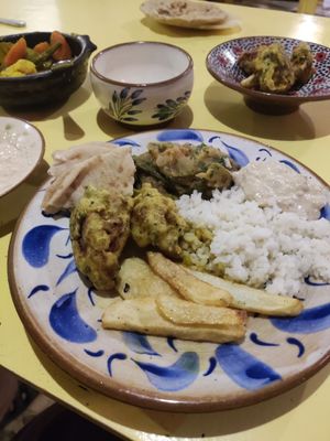 All vegan! at Wannas Art Cafe in Luxor