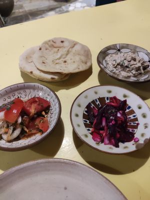 Starters at Wannas Art Cafe in Luxor