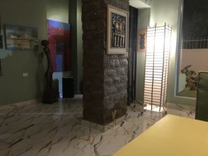 Galley and restaurant at Wannas Art Cafe in Luxor