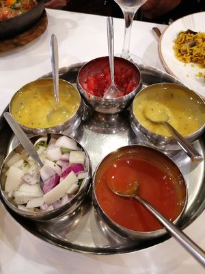 Vegan chutney and pickles at Indus Express in Stourbridge