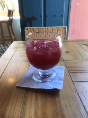 Excellent kombucha. at Origen Arte Sano in Santa Marta