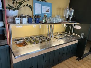 Self service   at Kasvis Keidas in Turku