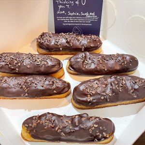 Chocolate eclairs (home delivery)  at W.H.I.P Patisserie in Inglewood
