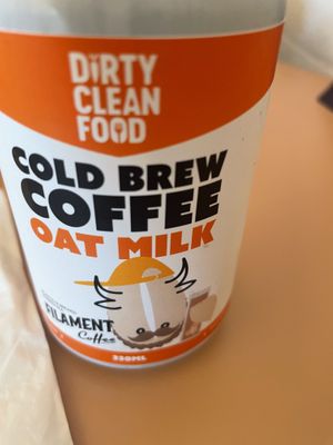 Oat milk coffee in a can. Refreshing   at W.H.I.P Patisserie in Inglewood