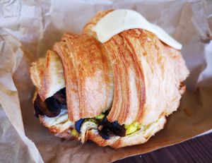 Scrambled Tofu, Mushroom & Cheeze (found at Perth Vegan Expo) at W.H.I.P Patisserie in Inglewood