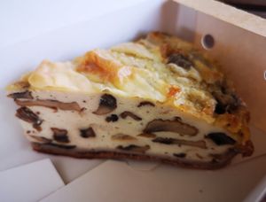 Mushroom & Cheeze Quiche (found at Perth Vegan Expo) at W.H.I.P Patisserie in Inglewood