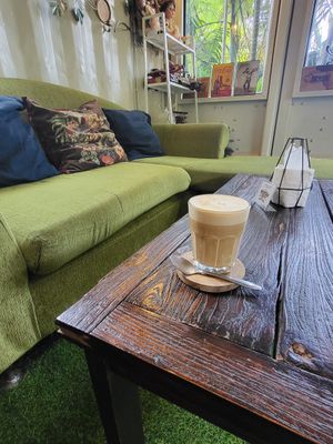 Caramel Macchiato with Soymilk at Phangan Coffee in Koh Phangan