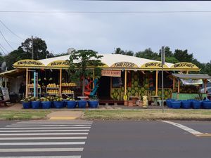 View from Island Tacos,  across the street.  at The Thai and Smoothie Place in Waimea