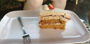 Chocolate and strawberry cake at Kavarnica CukrDoza - Maybe closed in Maribor