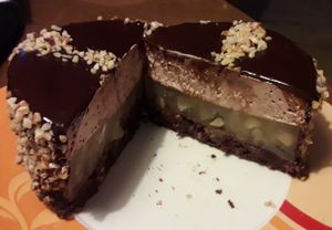 Mini gluten free chocolate pear cake at Kavarnica CukrDoza - Maybe closed in Maribor