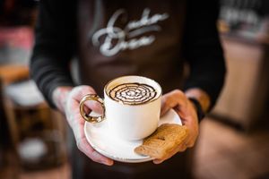 Care to try our signature coffee? With hint of vanilla and chocolate...Just in case you didn't get your sugar dose yet! 😋 at Kavarnica CukrDoza - Maybe closed in Maribor