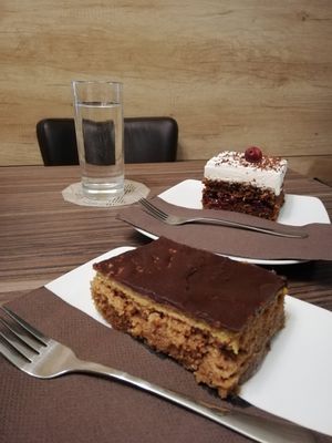 Jaffa and Schwarzwald cake at Kavarnica CukrDoza - Maybe closed in Maribor