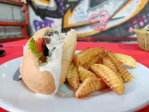 Sabih (סביח) at Victor Place in Vang Vieng