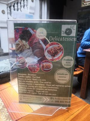 Breakfast and kombucha at Govinda Gopal - Govindas  in Quito