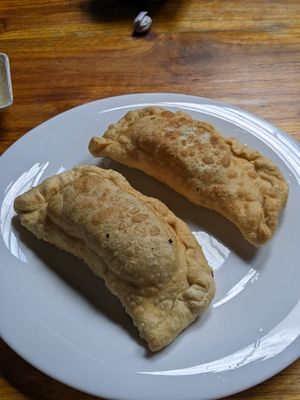 Vegan empanadas at Govinda Gopal - Govindas  in Quito