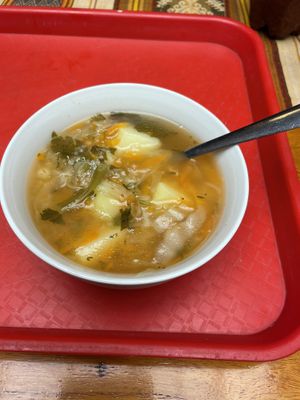 Soup- $1 a la carte  at Govinda Gopal - Govindas  in Quito
