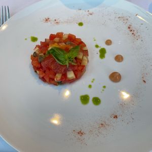 starter for dinner at Paradiso Pure Living Vegan Hotel in Kastelruth