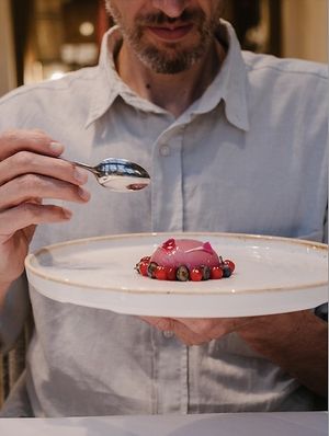 Vegetarian-Vegan fine dining Restaurant based on organic products. at Paradiso Pure Living Vegan Hotel in Kastelruth