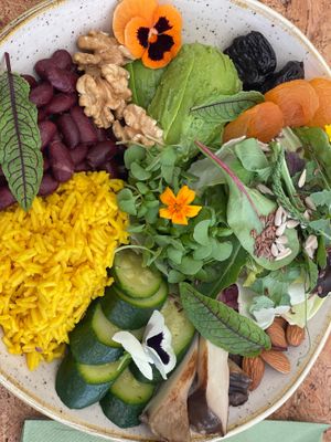 Paradiso bowl. at Paradiso Pure Living Vegan Hotel in Kastelruth