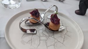 Dinner starter at Paradiso Pure Living Vegan Hotel in Kastelruth