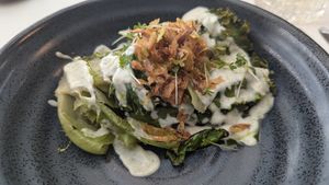 Salad course at Paradiso Pure Living Vegan Hotel in Kastelruth