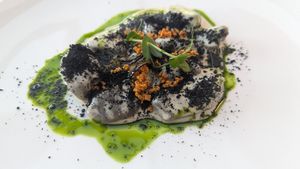 Gnocchi -- incredible at Paradiso Pure Living Vegan Hotel in Kastelruth