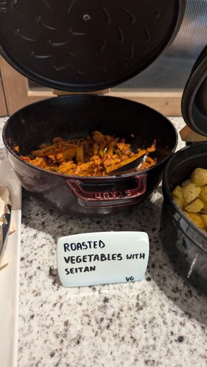 Seitan at breakfast at Paradiso Pure Living Vegan Hotel in Kastelruth