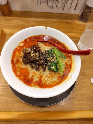 Vegan ramen at Menya Shichisai in Tokyo