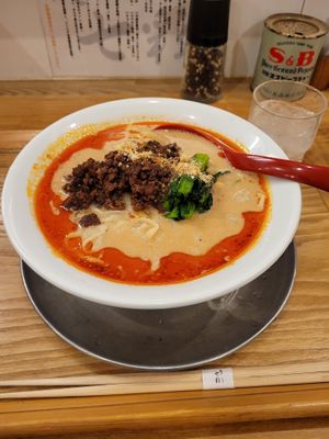 Vegan Ramen. Excellent! at Menya Shichisai in Tokyo