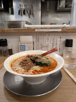 vegan dan dan, really tasty at Menya Shichisai in Tokyo