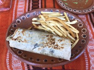 Vegan burrito  at Colores Y Sabores in Cozumel