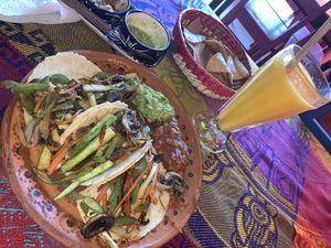Vegan tacos were to die for.. stopped here while on a cruise to Cozumel. They did not disappoint  at Colores Y Sabores in Cozumel