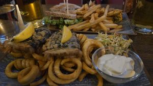 Fish and Chips, and BLT Sandwich at The Kings Arms in Nuremberg