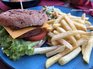 Vegan Deluxe Burger at The Kings Arms in Nuremberg