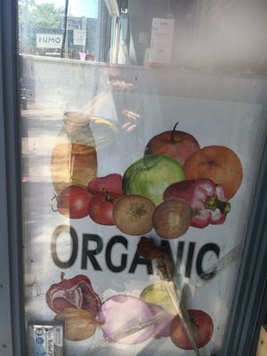Sign at Creative Health Food Store in New York City