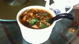 Vegan shark fin soup at Organic Freshmart and Restaurant in Subang Jaya