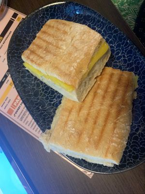 Cheese sandwich at Canela y Miel in Quepos