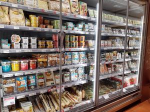 Refrigerated vegan products at Alnatura - Neuwiesen in Winterthur